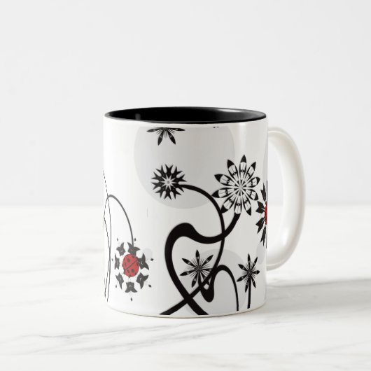 Ladybug-Mok Tweekleurige Koffiemok (Voorkant rechts)