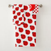 Ladybug Monogram Bad Handdoek (Insitu)