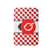 Ladybug Monogram Badmat (Voorkant Verticaal)
