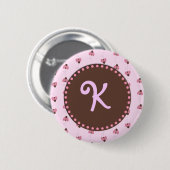 Ladybug Monogram Button Flair (Voorkant /achterkant)