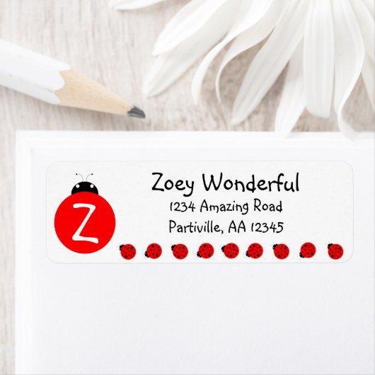 Ladybug Monogram Etiket (Insitu)