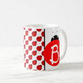 Ladybug Monogram Koffiemok (Voorkant rechts)