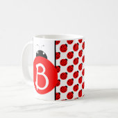 Ladybug Monogram Koffiemok (Voorkant links)