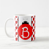 Ladybug Monogram Koffiemok (Links)
