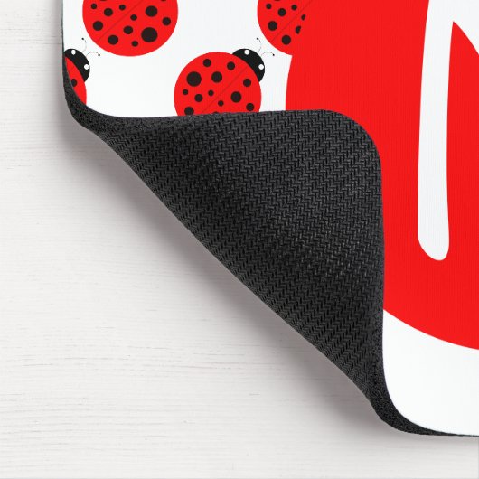 Ladybug Monogram Muismat (Hoek)