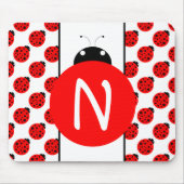 Ladybug Monogram Muismat (Voorkant)