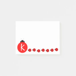 Ladybug Monogram Post-it® Notes