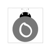 Ladybug Monogram Rubberstempel (Afrduk)