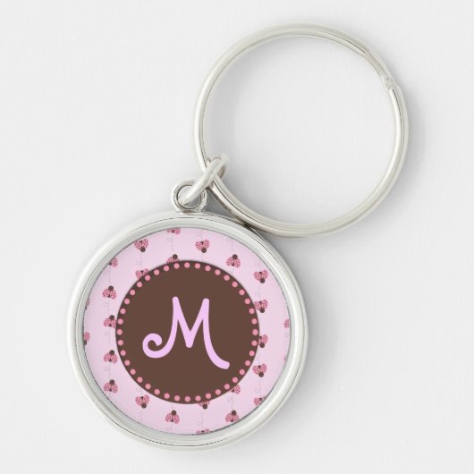 Ladybug Monogram Sleutelhanger (Voorkant)