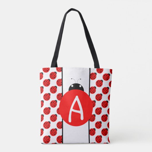 Ladybug Monogram Tote Bag (Achterkant)