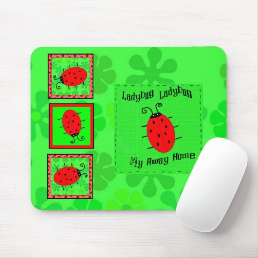 Ladybug Mousepad Muismat (Met muis)