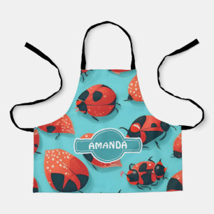 Ladybug Mozaïek Kleurrijk Gepersonaliseerd Patroon Schort