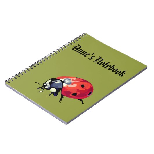 Ladybug Naam Notitieboek (Linkerzijde)
