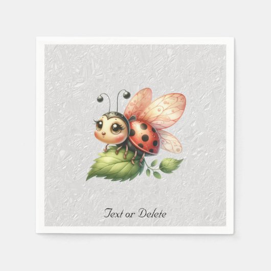 Ladybug Napkins Servet (Voorkant)
