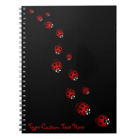 Ladybug Notebook Custom Ladybug Journal Book Gifts Notitieboek (Voorkant)