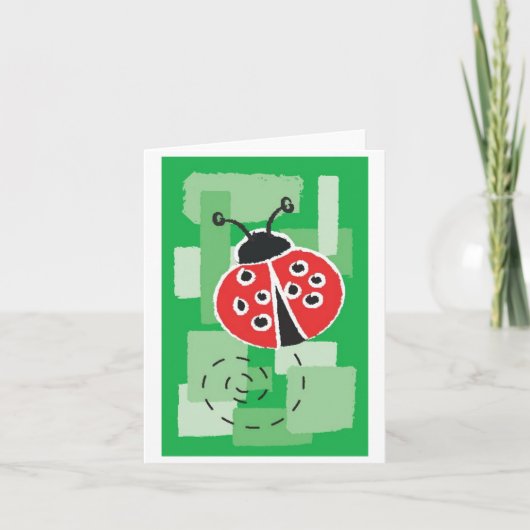LadyBug Notecard Kaart (Voorkant)