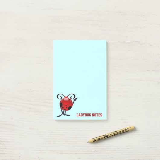 Ladybug-notities Post-it® Notes (Op bureau)
