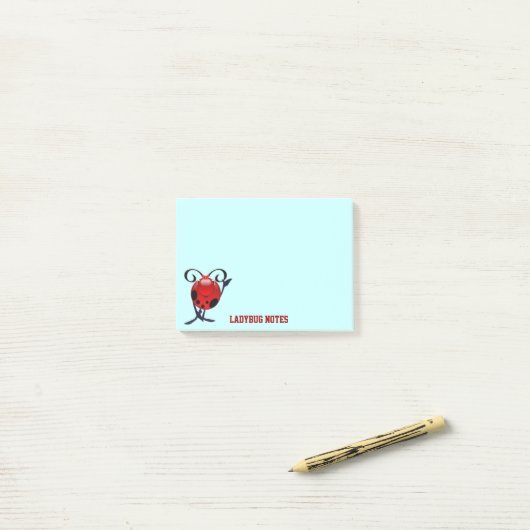 Ladybug-notities Post-it® Notes (Op bureau)