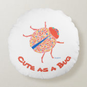 Ladybug Nursery Pillow Rond Kussen (Voorkant)