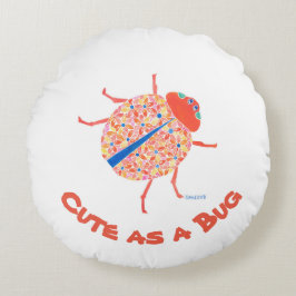 Ladybug Nursery Pillow Rond Kussen