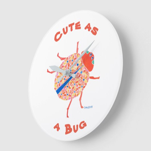 Ladybug Nursery Wall Clock Grote Klok (Hoek)
