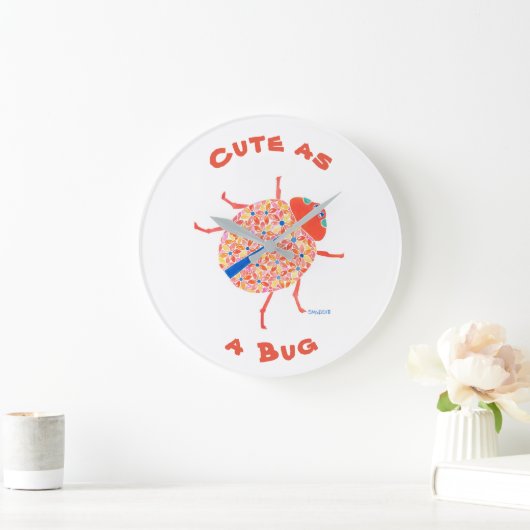 Ladybug Nursery Wall Clock Grote Klok (Huis)