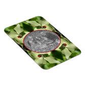 Ladybug on Dogwood Flower Lijst Uw foto toevoegen Magneet (Rechterzijde)