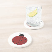 Ladybug-Onderzetters Zandsteen Onderzetter (Zijkant)