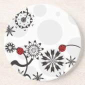 Ladybug-Onderzetters Zandsteen Onderzetter (Voorkant)