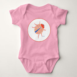 Ladybug One-Piece Baby Bodysuit