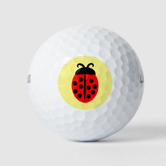 Ladybug-ontwerp Golfballen (Voorkant)