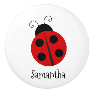Ladybug-ontwerp Keramische Knop