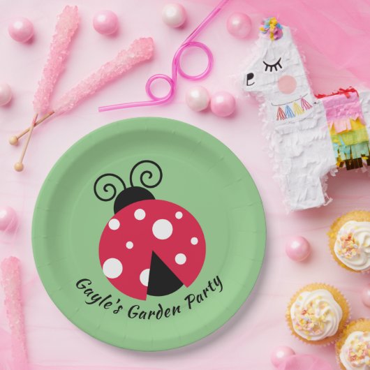 Ladybug-ontwerp Papieren Bordje (Feest)