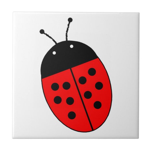 Ladybug-ontwerp Tegeltje (Voorkant)