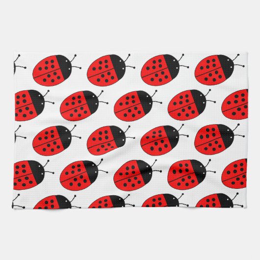 Ladybug-ontwerp Theedoek (Horizontaal)