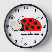 Ladybug-ontwerpwandklok (Voorkant)