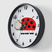 Ladybug-ontwerpwandklok (Hoek)