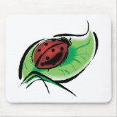 ladybug op blad muismat (Voorkant)