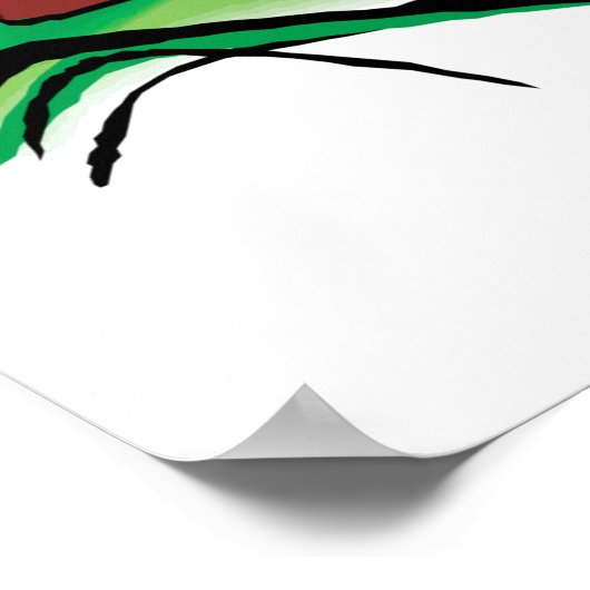 ladybug op blad poster (Hoek)