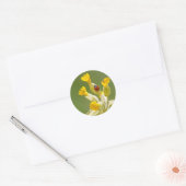 Ladybug op Cowslips-Stickers Ronde Sticker (Envelop)