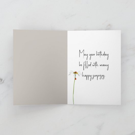 Ladybug op de neus van Shaggy Dog Kaart (Binnen)