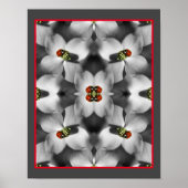 Ladybug op Dogwood Flower Abstracte Natuur Poster (Voorkant)