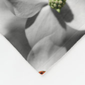 Ladybug op Dogwood Flower Natuur Pattern Fleece Deken (Hoek)
