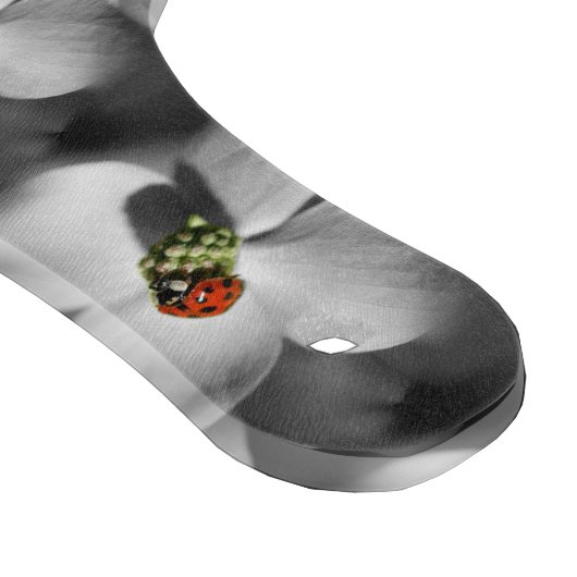 Ladybug op Dogwood Flower Natuur Pattern Snijplank (Hoek)