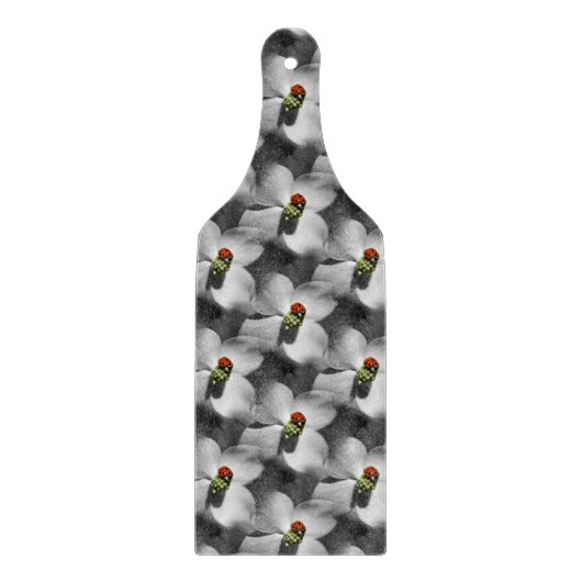 Ladybug op Dogwood Flower Natuur Pattern Snijplank (Voorkant)