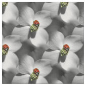 Ladybug op Dogwood Flower Natuur Pattern Stof (Close Up)