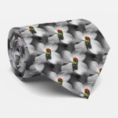 Ladybug op Dogwood Flower Natuur Stropdas (Opgerold)