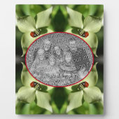 Ladybug op Dogwood Flower Uw foto toevoegen Fotoplaat (Voorkant)