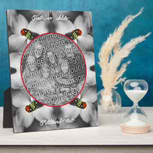 Ladybug op Dogwood gepersonaliseerd Uw foto toevoe Fotoplaat