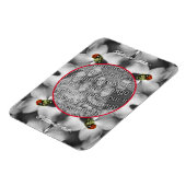 Ladybug op Dogwood gepersonaliseerd Uw foto toevoe Magneet (Linkerzijde)